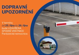 Omezení provozu spodní vrátnice Pardubické nemocnice