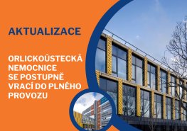 AKTUALIZACE – Provoz Orlickoústecké nemocnice se vrací do normálu