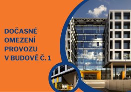 Dočasné omezení provozu v budově č. 1