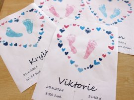 Nové pamětní listy pro holky i kluky narozené v Orlickoústecké porodnici