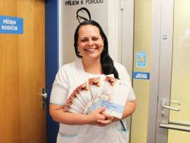 Obsah brožury tvořila vedoucí sestra porodnice Veronika Hainišová se svým týmem