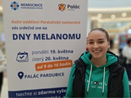 Vyšetřená klientka na Dnech melanomu