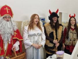 Mikulášská návštěva v Litomyšlské nemocnici