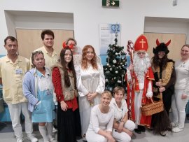 Mikulášská návštěva v Litomyšlské nemocnici
