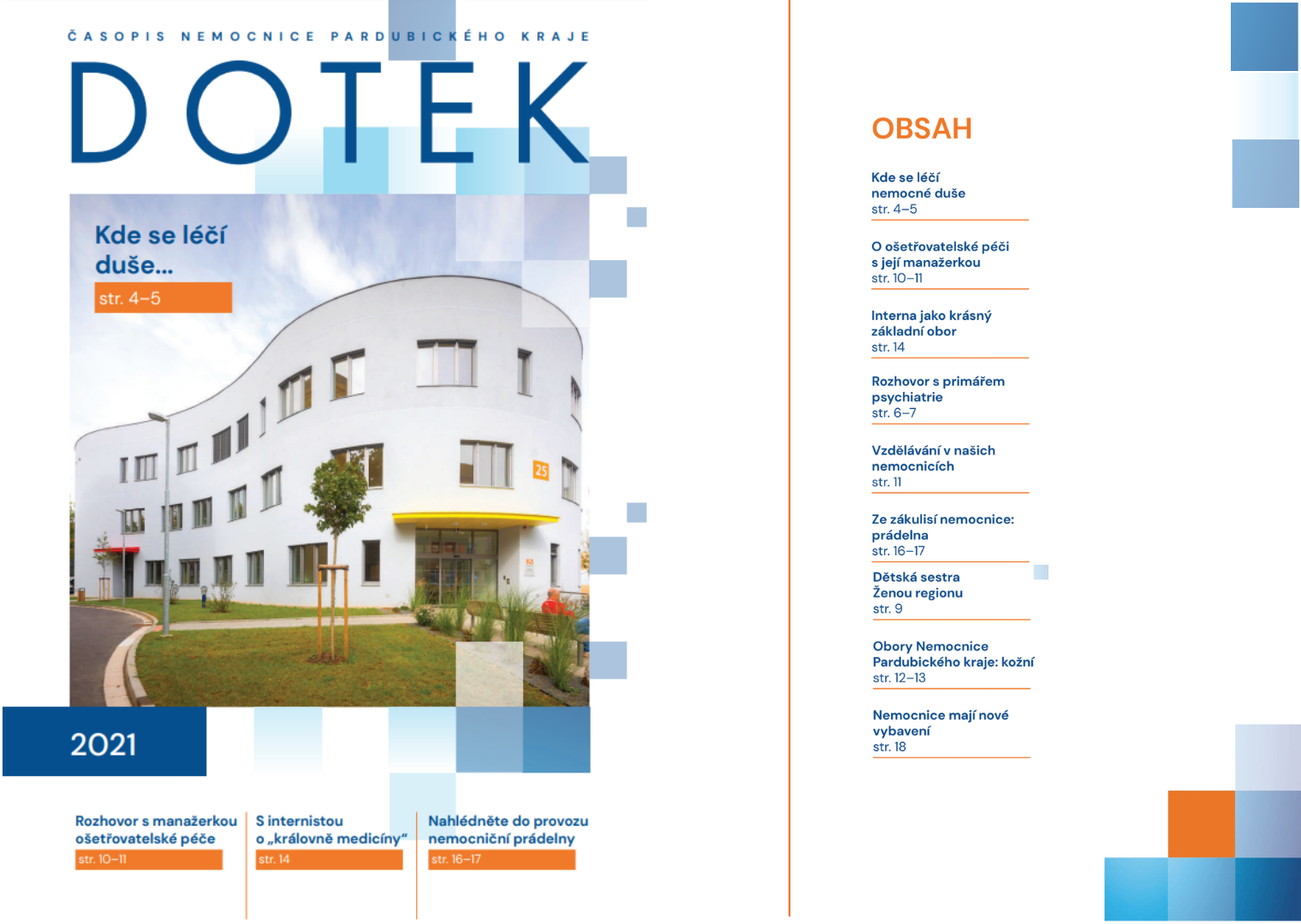 Vyšlo nové číslo nemocničního časopisu Dotek