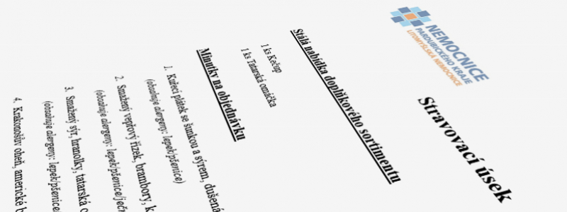 Nový minutkový jídelní lístek